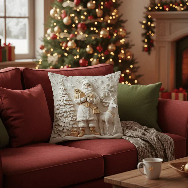 Festliche Magie: 3D Weihnachtsdekoration Hüllen Set (4 Stück)