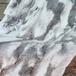 Elegante Naturfellmatte aus Kaninchenfell | 100x50 cm