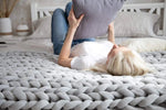 Cozy knitted blanket for ultimate comfort