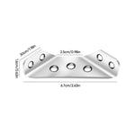 Stable stainless steel furniture corner connectors for perfect support