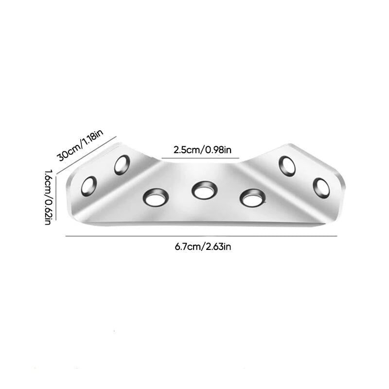 Stable stainless steel furniture corner connectors for perfect support