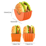 Clean burger holder for easy handling