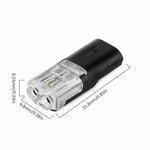 Two-wire connector with locking mechanism