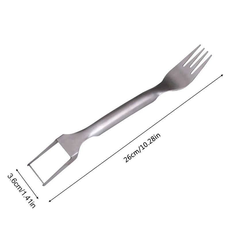 Vielseitiger Melonenschneider mit Gabel | FruchtGenuss