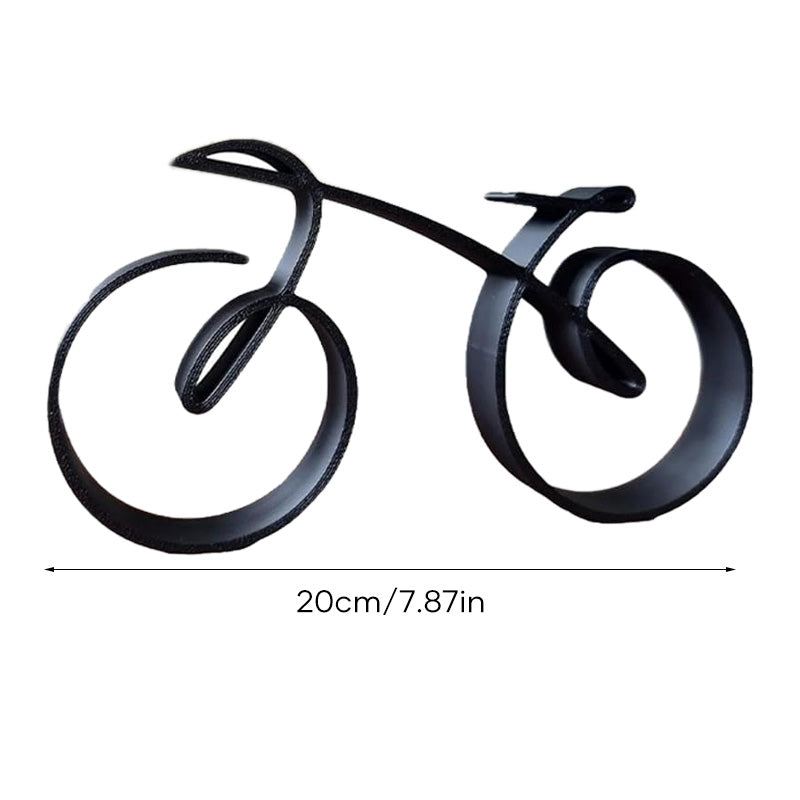 Elegante Fahrradskulptur aus Metall für dein Zuhause