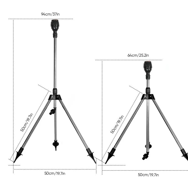 Tripod with rotation compensation