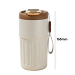 Coffee thermos with temperature display