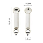 Adjustable stainless steel can opener