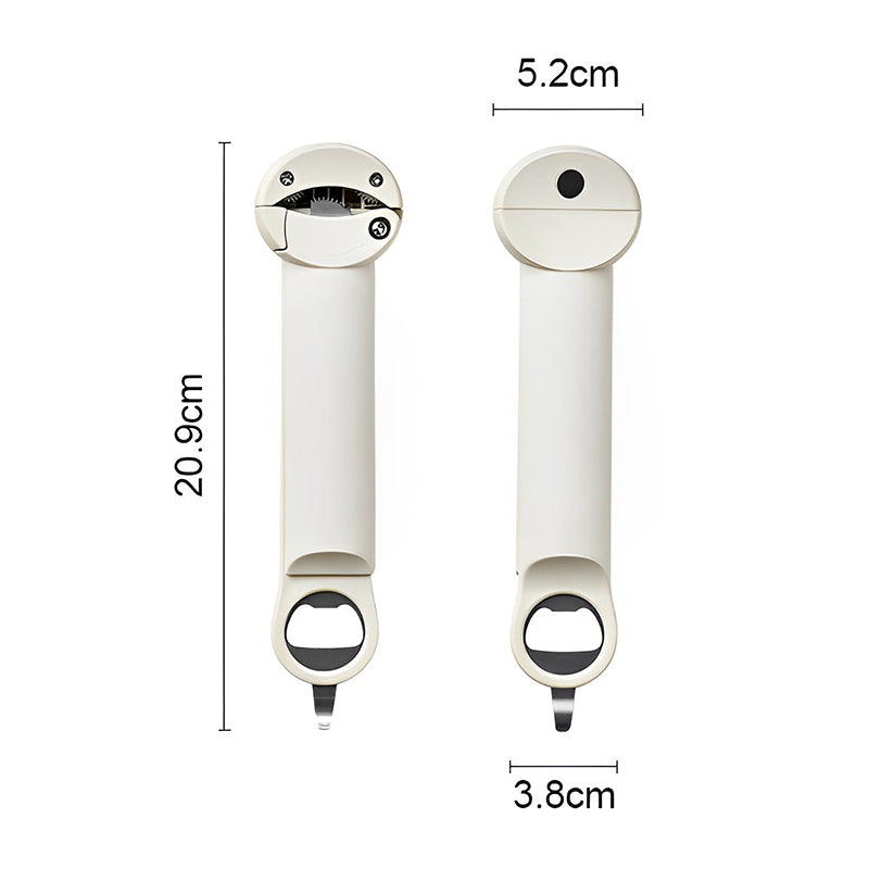 Adjustable stainless steel can opener