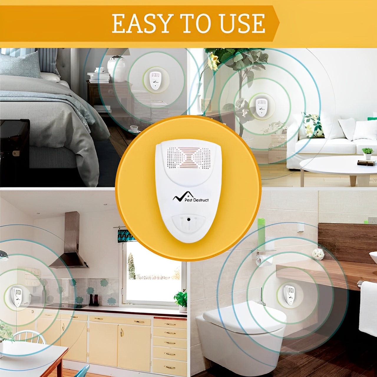 Ultrasonic Bed Bug Repeller – Chemical-Free Device Against Bed Bugs