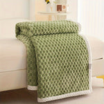 Elegante Fleece-Decke – Weiche, Beidseitige Wohndecke für Zuhause und Unterwegs