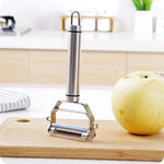 Double-ended Stainless Steel Vegetable Peeler with Julienne Function