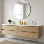 Stilvolles 5-teiliges Badezimmer-Accessoire-Set aus Keramik