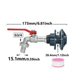 Wasseranschlussadapter für Regentonnen | 16 mm Anschluss