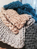 Cozy knitted blanket for ultimate comfort