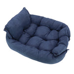 Versatile 3-in-1 Pet Bed – Sofa, Mat, or Snuggle Cave