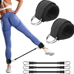 Resistance Band Set for Ankles - 5-Piece Exercise Set