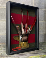 Horrifying Freddy Krueger Glove and Jumper in a Shadow Box