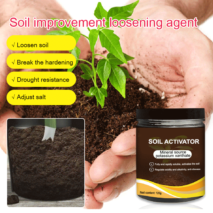 Bodenverbesserungspulver | Kaliummineral-Komplex | Für Gartenbeete und Kübel