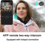 Wireless 4K Surveillance Camera with 170° Wide Angle and Intercom