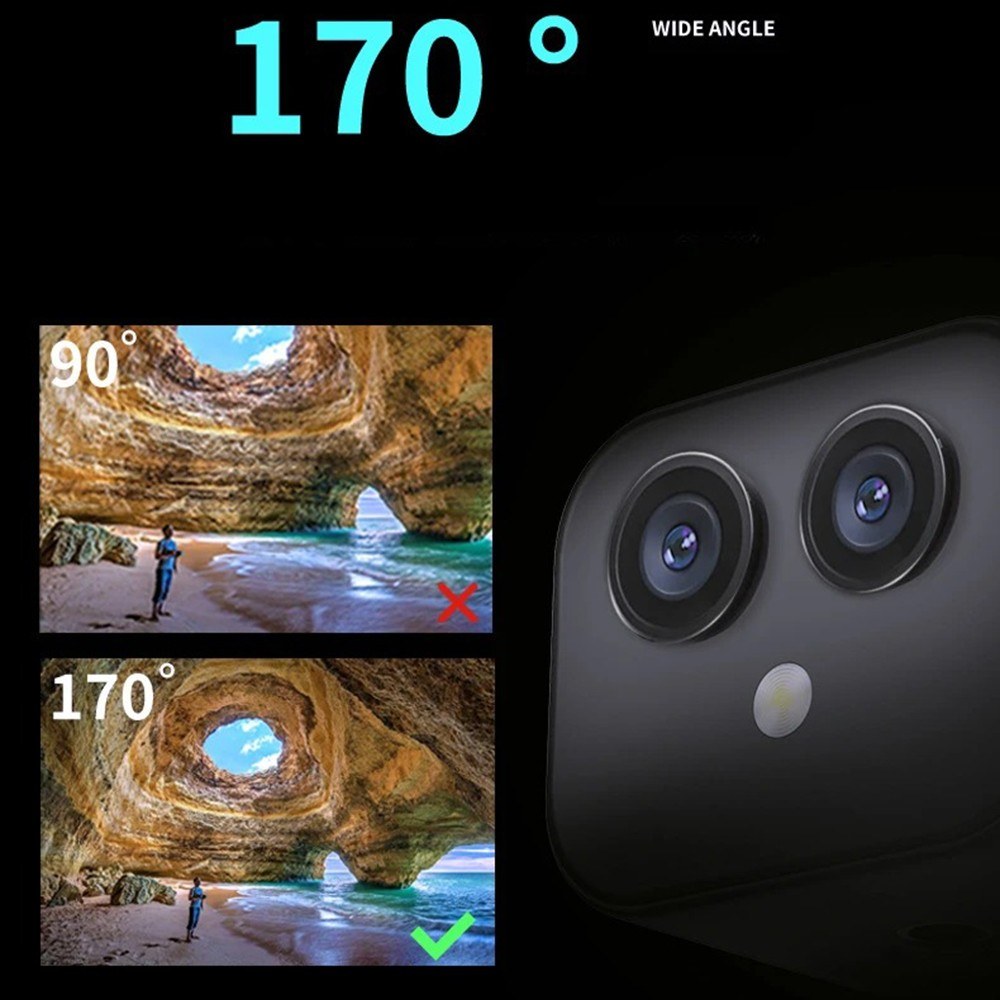 Wireless 4K Surveillance Camera with 170° Wide Angle and Intercom
