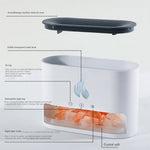 Steamer with crystal salt stone heating