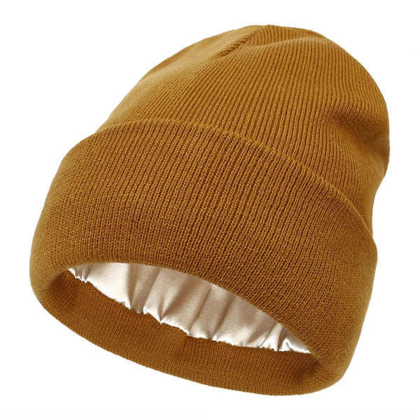Noor Silk Winter Hat – Wool & Silk – Frizz Protection for Hair