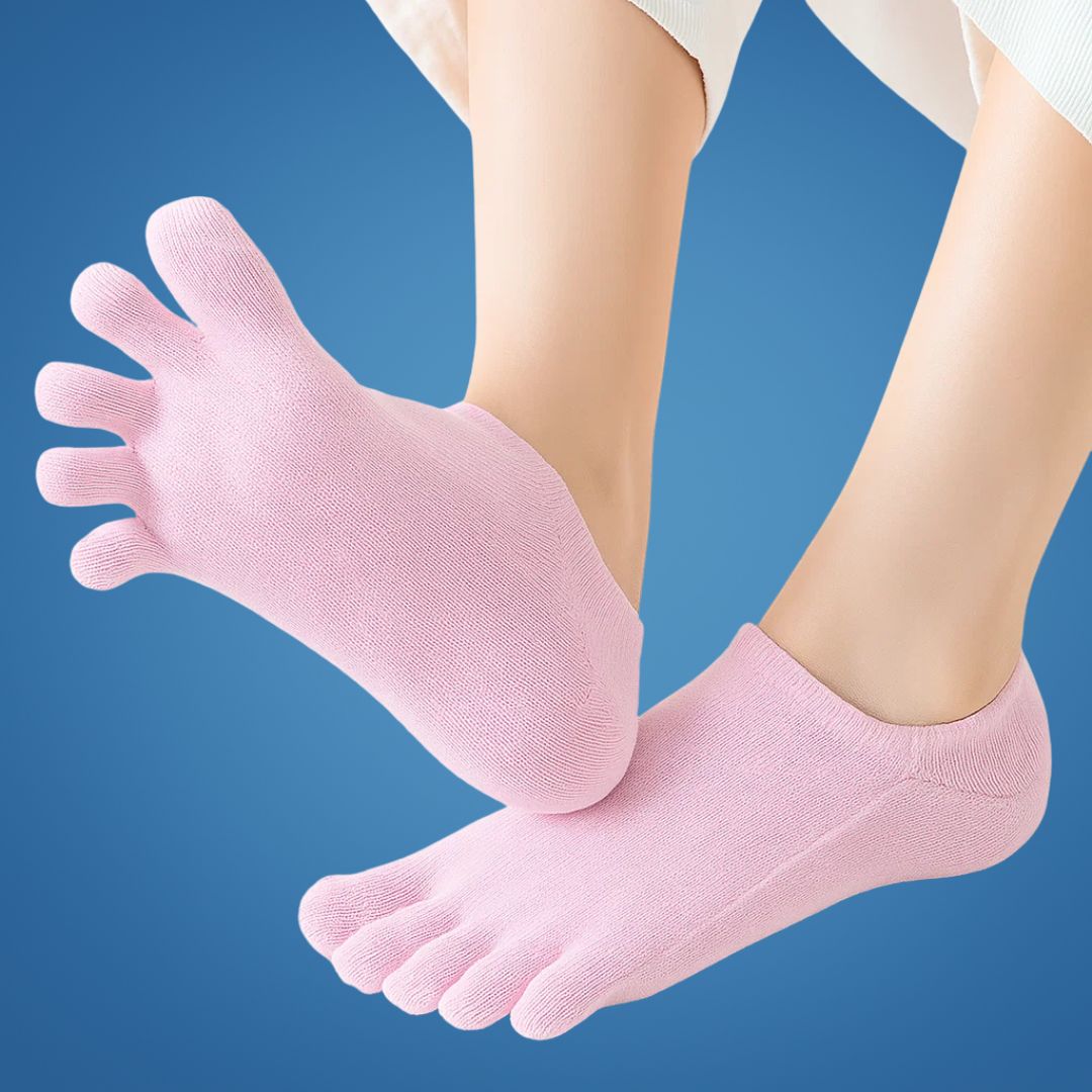 Invisible Toe Socks for Women – Non-Slip, Breathable Mesh, Low Cut, Blister Prevention and All-Day Freshness