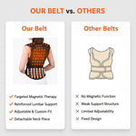 Ergonomic Back Support Belt with Magnetic Field - Adjustable Fit