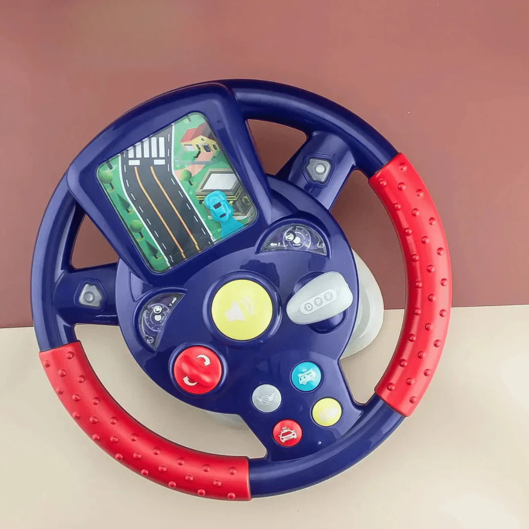 Interactive Kids' Steering Wheel with Screen – Mini Toy for Driving Fun