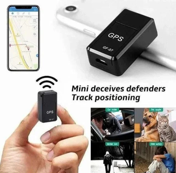 Mini GPS Tracker with Magnet | Global Location Tracking | Black