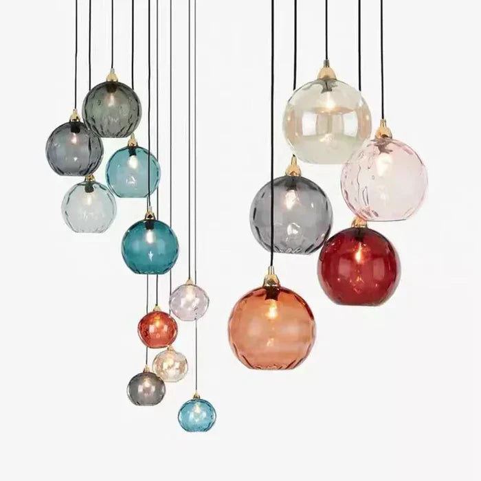Elegant Glass Ball Pendant Lamp – AuraLicht
