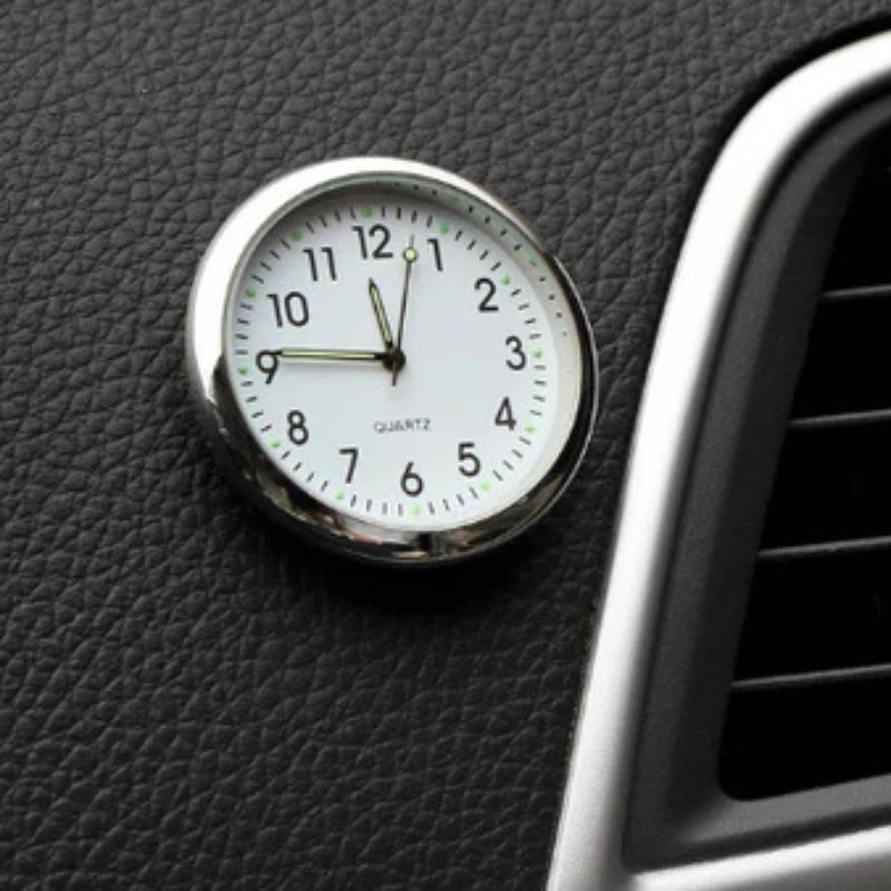 Mini Analog Uhr für Auto – Stilvolles Klebendes Design für Innenraum