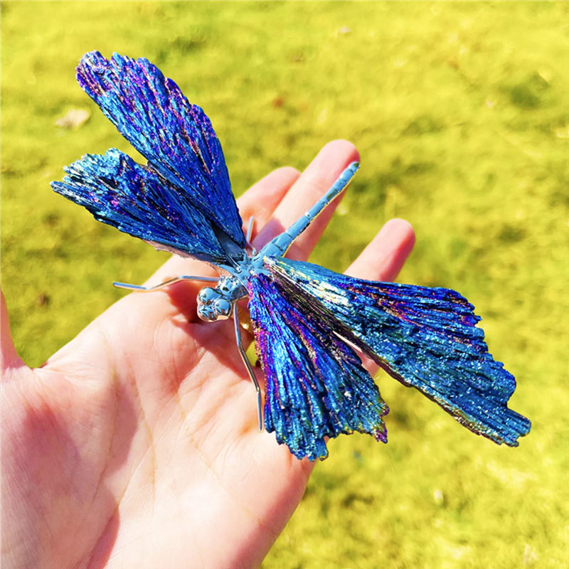 Colorful Crystal Dragonfly Decorative Figurine
