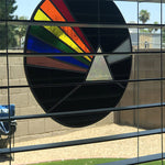 Panel with dark side of the moon