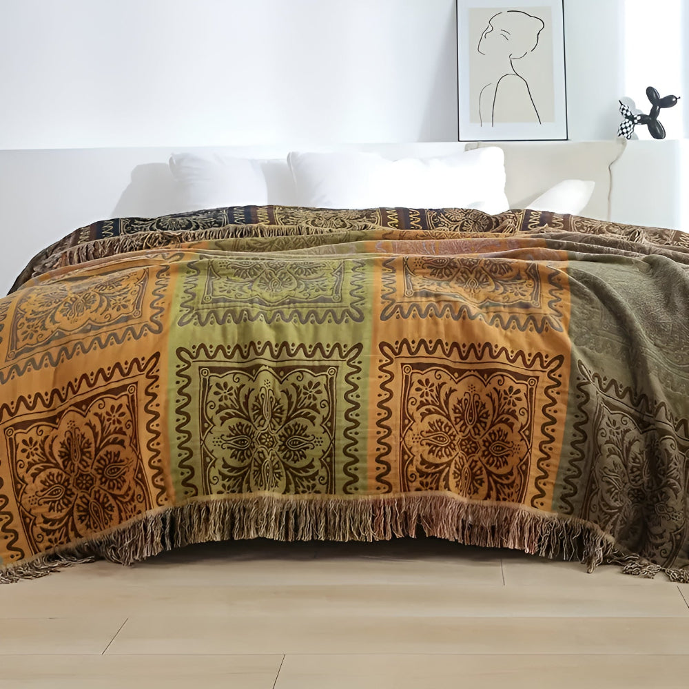 Boho Tassel Blanket for a Cozy Home