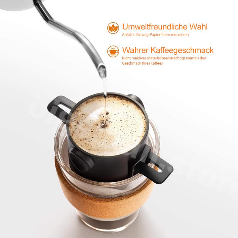 Kaffeegenuss To Go - Edelstahl Filterbecher für perfekten Kaffee