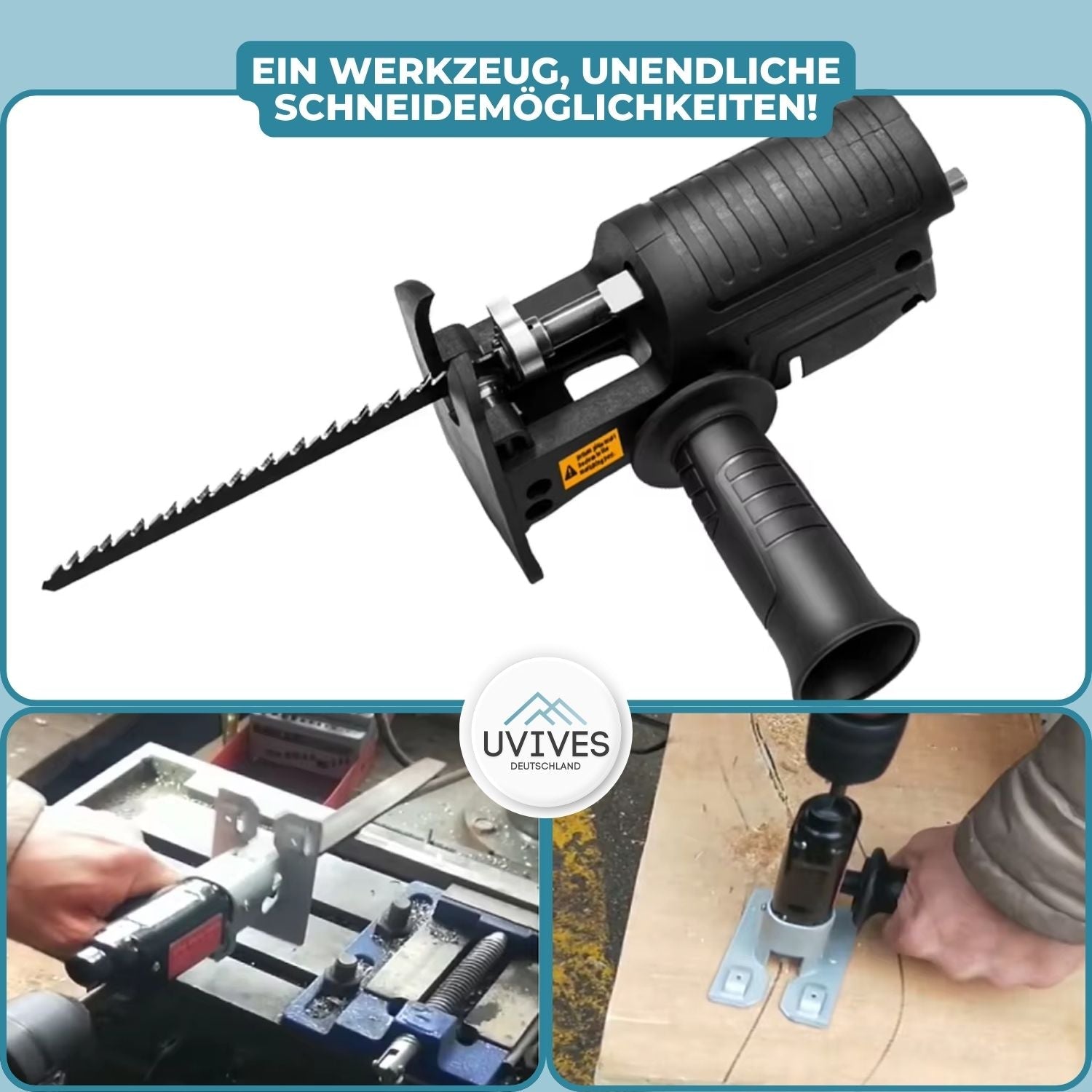 SägePro - Adapter für Bohrmaschinen zur Holzverarbeitung
