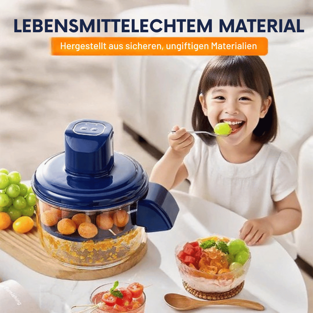 Electric Vegetable Chopper with 5-Blade Knife