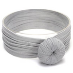 Knotted Bow Headband for Girls - Soft Baby Turban Headband