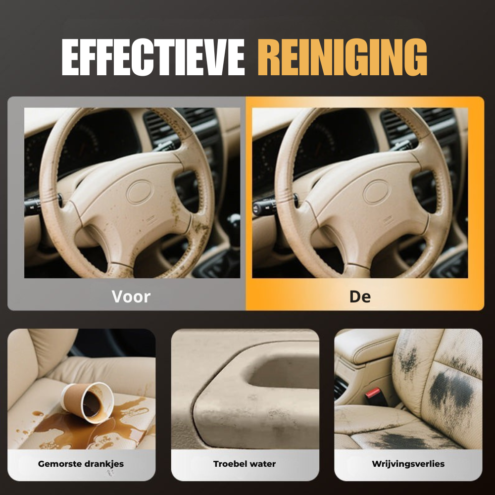 Leather care and interior cleaner – shine, freshness, and protection combined