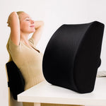 ComfortPlus | Ergonomic Car Lumbar Support Pillow - Memory Foam - Breathable for Commuters and Long Drives
