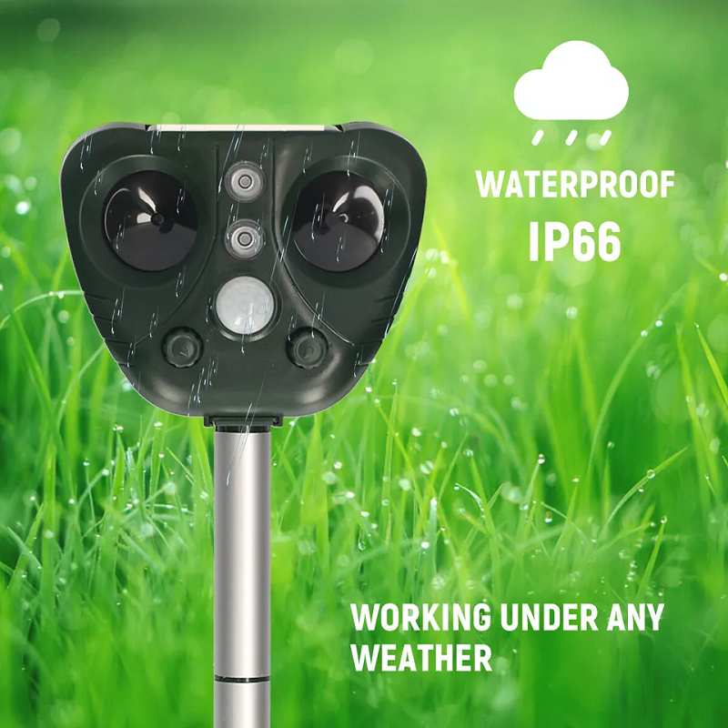 Ultraschall Vogelvertreiber mit Solarbetrieb