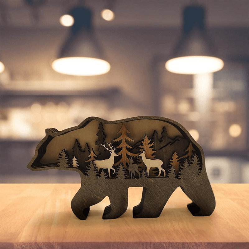 3D Tier Holzschnitzerei Handarbeit Geschenk