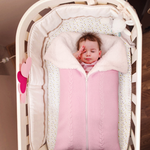 Sleeping Bag for Babies with Hood – Cuddly Knitted Sleeping Bag