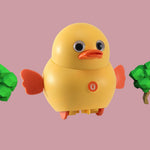 Children's toy with wobbly chicks