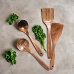 Teak Kitchen Utensil Set – Sustainable Antibacterial Kitchen Tools