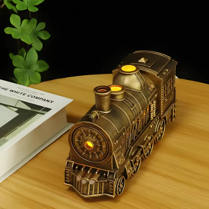 Nostalgic locomotive-design humidifier