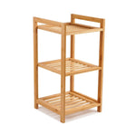 Eleganter 3-stufiger Badezimmerregal aus Bambus, 30x30x57cm