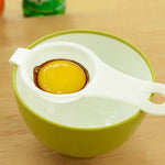 Egg separator for whites and yolks